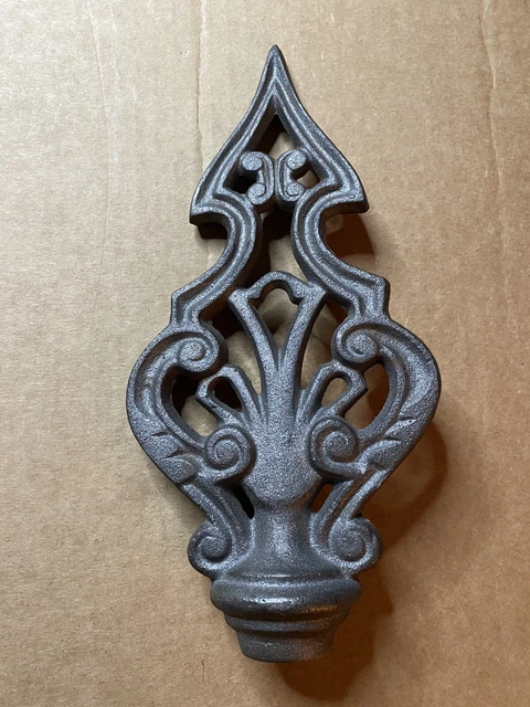 Cast Iron Metal Architectural Fence Gate Spire Topper Architectural Finial
