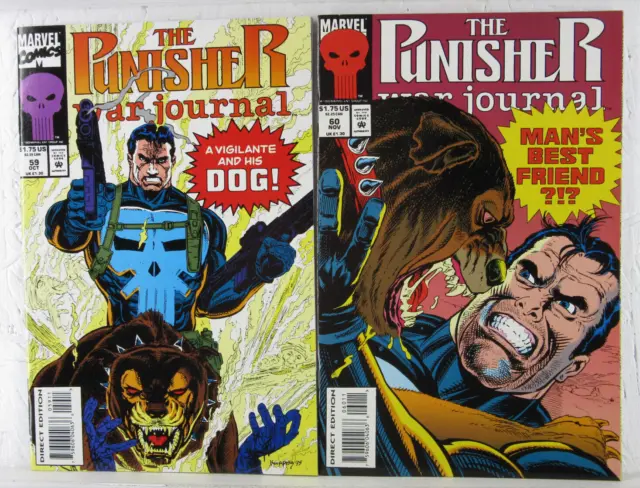 THE PUNISHER WAR JOURNAL #59-60 * Marvel Comics Lot * 1993
