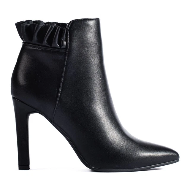 SHELOVET Bottines noires à talons pour femme