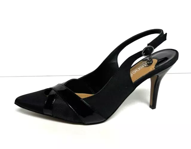 JRenee Womens Benaki Pump Heel Black Size 8 M