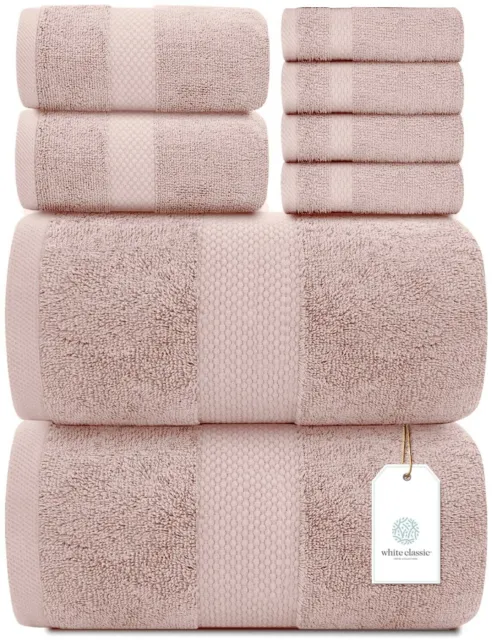 NINE WEST - Jumbo 40x80 Largest Bath Sheet Towel Collection - 100