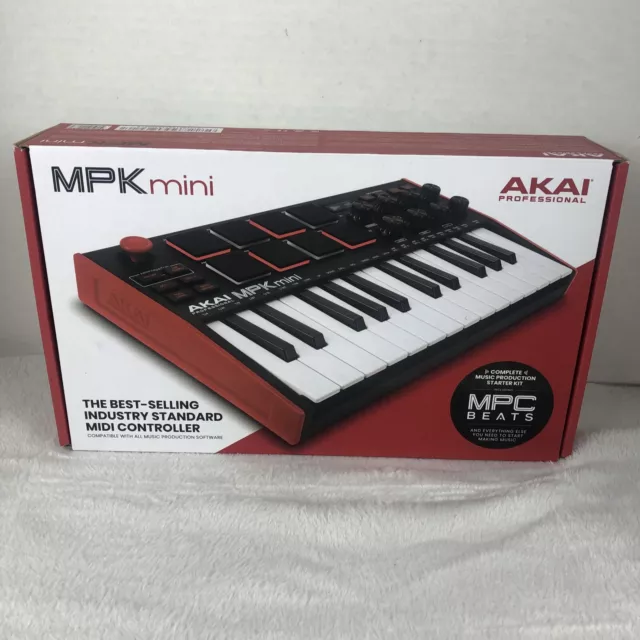 Teclado electrónico de 25 teclas Akai MPK Mini MK3 - negro/rojo/blanco