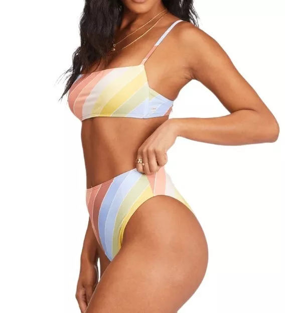 Billabong Brighter Daze Fiji Cheeky Bottom Bikini Set Multicolor Size L