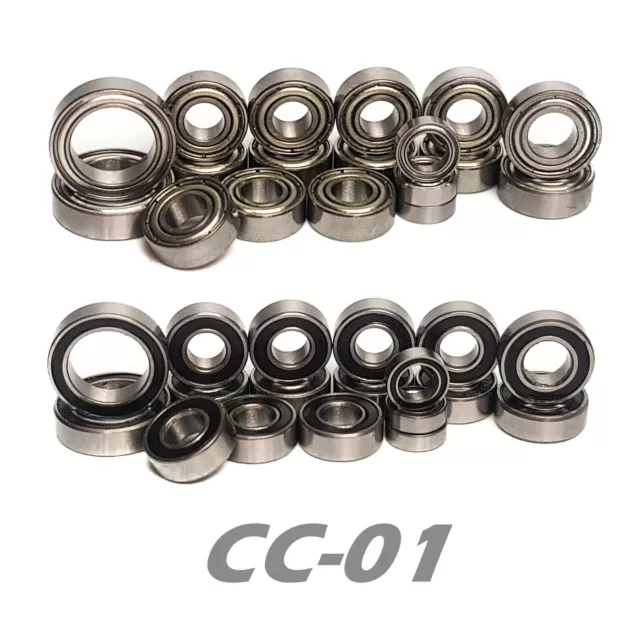 Bearing Set for TAMIYA CC01 CC-01 CC 01 COMPLETE 18 Bearings RUBBER/METAL Seals