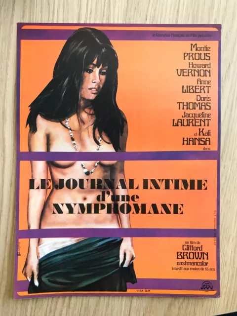 JOURNAL INTIME D'UNE NYMPHOMANE Synopsis JESS FRANCO, ANNE LIBERT ÉROTIQUE  SEXY