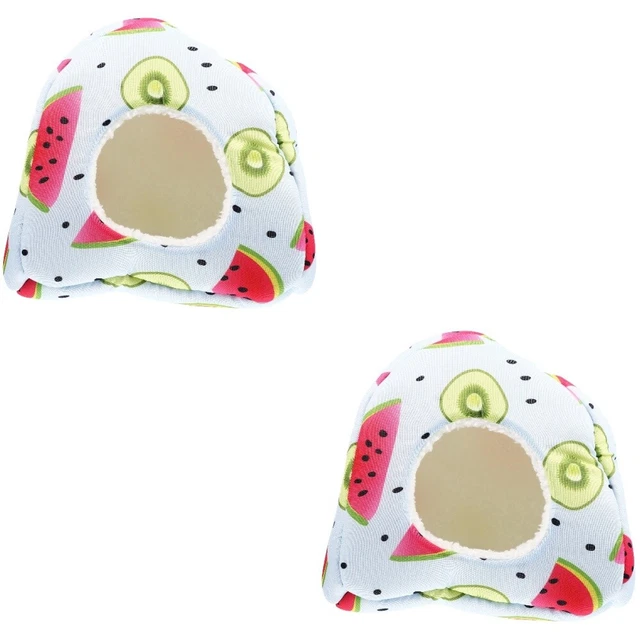 2x Schlafen Frettchen Guinea Pig Hideout Hamster Warme Bett Für Winter Hause 11