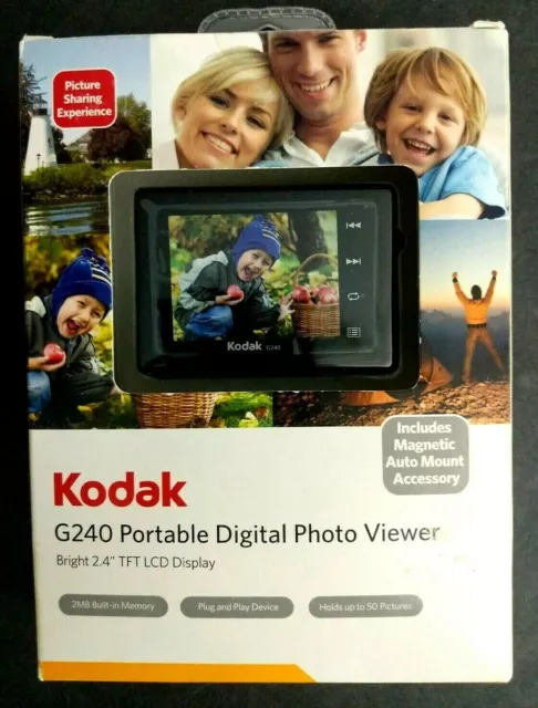Kodak G240 Portable Digital Photo Viewer 2.4 Inch LCD Digital Display New
