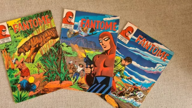 lot de BD le FANTOME édition des remparts N° 145,146,147 année 1967 / TBE