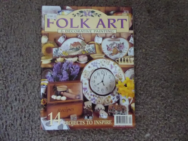 "Folk Art & Decorative Painting" Book. 14 Projects. Vol 6 No 1