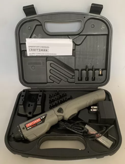 Craftsman brite driver 3.6 v 2025 charger