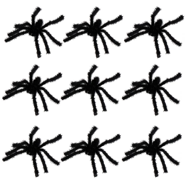 20 piezas accesorios de felpa de felpa de peluche de araña espeluche araña espeluche