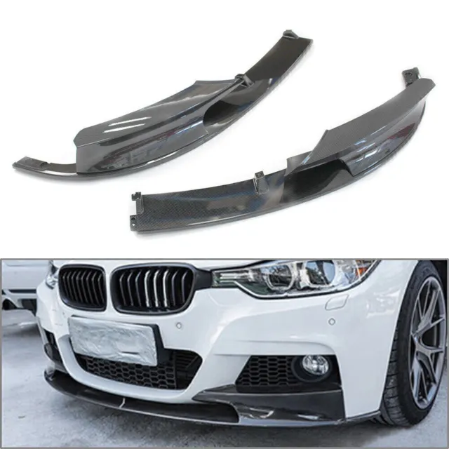 Carbon Fiber Front Bumper Lip Chin Spoiler Splitter For BMW F30/F31 2012-2018