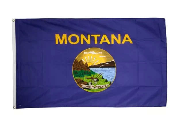 Fahne USA Montana Flagge amerikanische Hissflagge 90x150cm