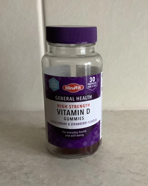 1 X MINAVIT High Strength Vitamin D Blackcurrant & Strawberry Flavour