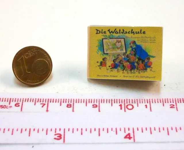 1154# Miniatur Buch die Waldschule - Puppenhaus-Puppenstube - M 1zu12