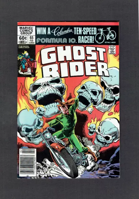 Ghost Rider #65 Marvel Comics Bronze Age 1981 VF Johnny Blaze + Newsstand Copy