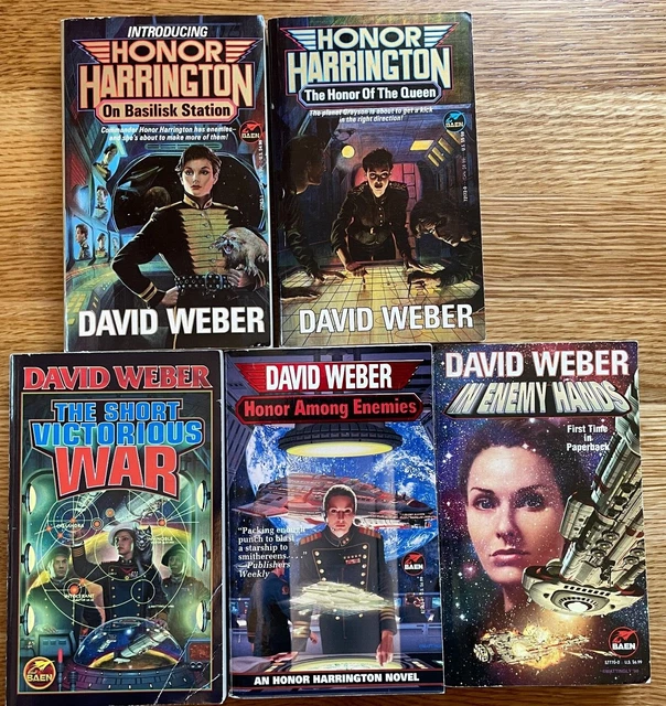 5X Honor Harrington David Weber 1 2 3 6 7 Basilisk Queen War Enemy PB Lot