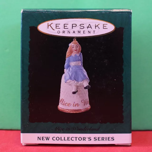 Hallmark 1995 Alice in Wonderland Keepsake Miniature Christmas Ornament NIB