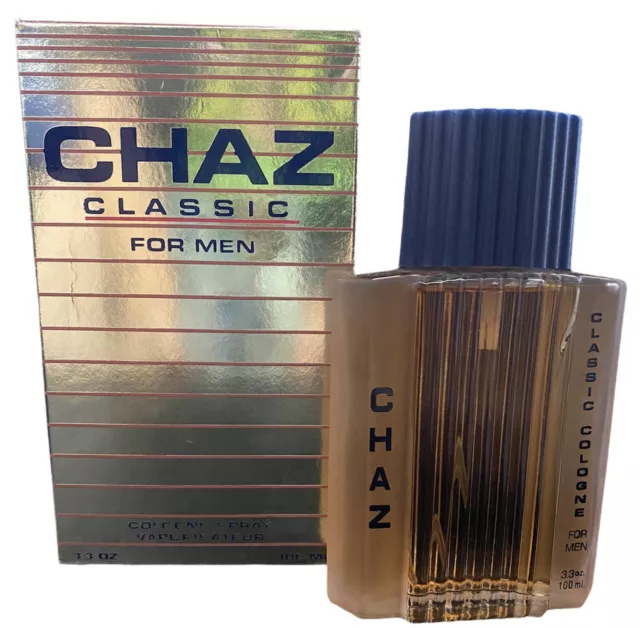Vintage CHAZ Classic For Men Golden Cologne Spray by Jean Philippe 3.3 oz NOS