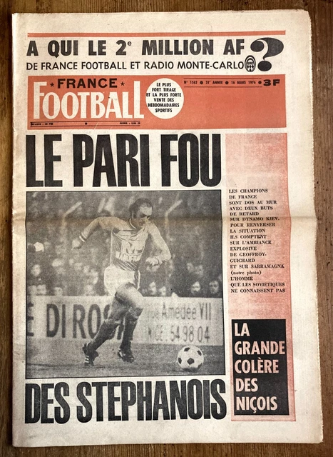 France Football N 1602 21/12/ 1976 - Nantes Et Nancy Coupe De France