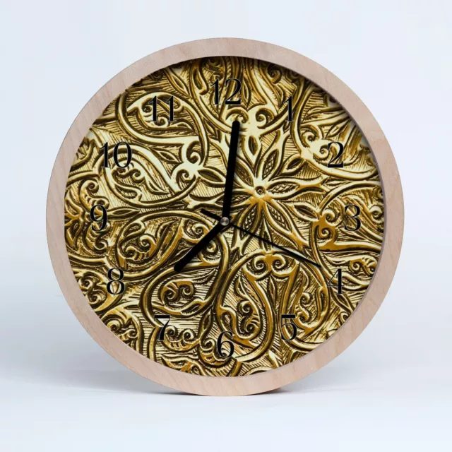 Tulup Reloj de madera 30fi cm reloj de pared - arte del mosaico