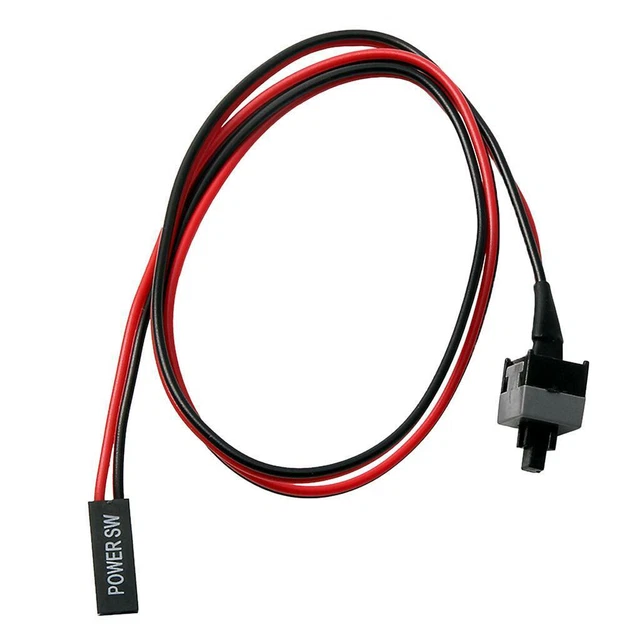 ATX PC COMPUTER Motherboard Power Cable Switch On/Off/Reset Button ...