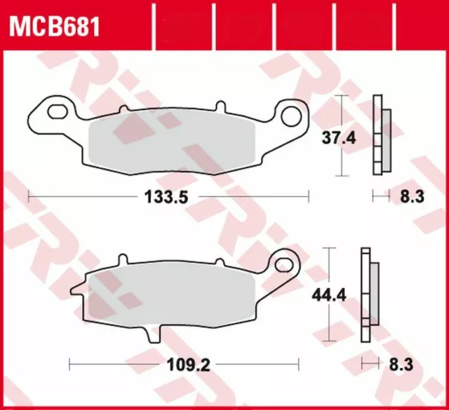 TRW Bremsbeläge vorne für Kawasaki W 650 / W 800 Cafe , Street