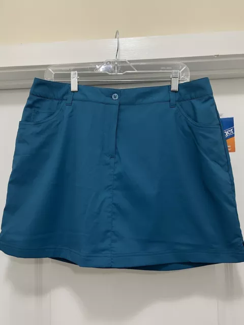 NEW SLAZENGER WOMENS Golf Tennis Skort Blue Turquoise SZ 12 W36” L17 ...