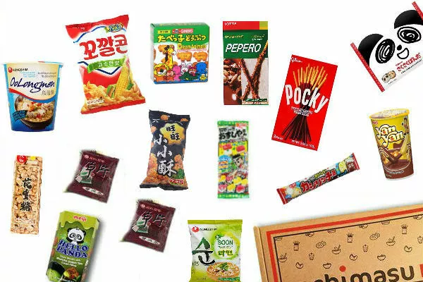 CESTINO SCATOLA SNACK asiatico [senza noci] - include snack giapponesi,  coreani, cinesi EUR 38,64 - PicClick IT