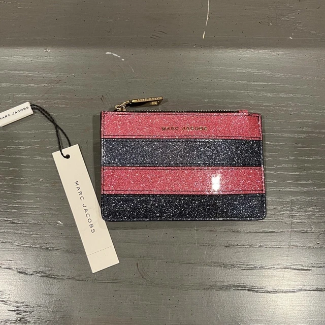 Marc Jacobs Pink Multi Glitter Coin Purse Pouch Marc Jacobs Pink Multi Glitter Coin Purse Pouch