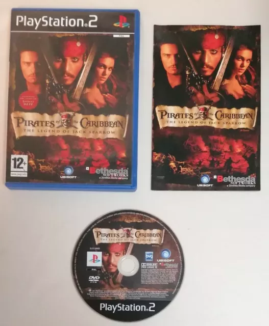 VIDEO GAME - Playstation 2 PS2 Pirates Of The Caribbean Legend Jack Sparrow PAL