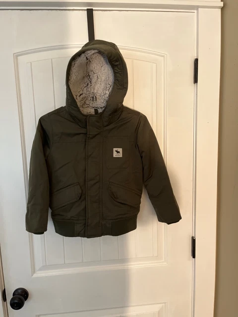 abercrombie kids boys 5/6 Green Jacket
