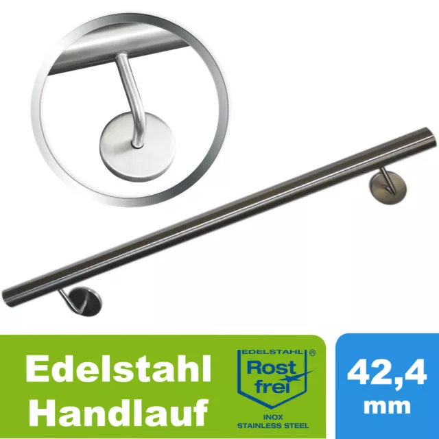 Edelstahl Handlauf V2A 500-2000mm Geländer Treppe Griff