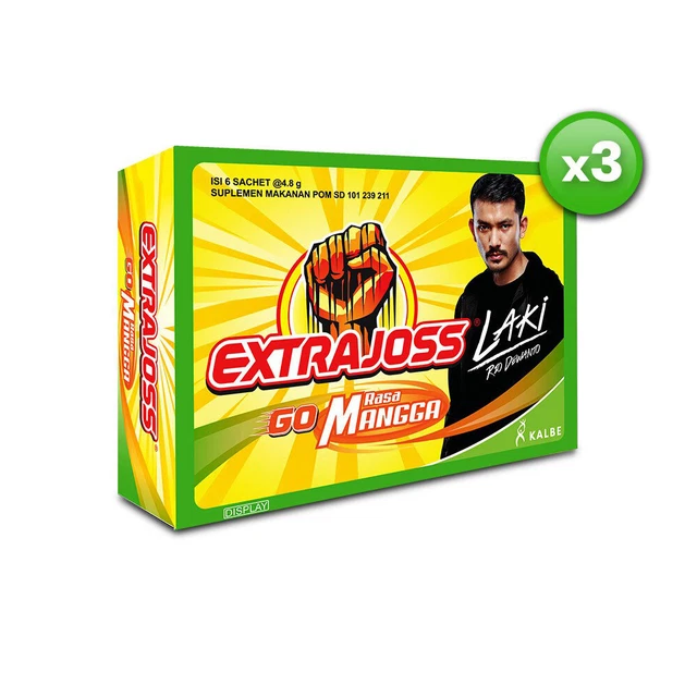 [EXTRA JOSS] HERBAL Energy Powder Drink Mango Flavor Refresh Body 18Pcs ...