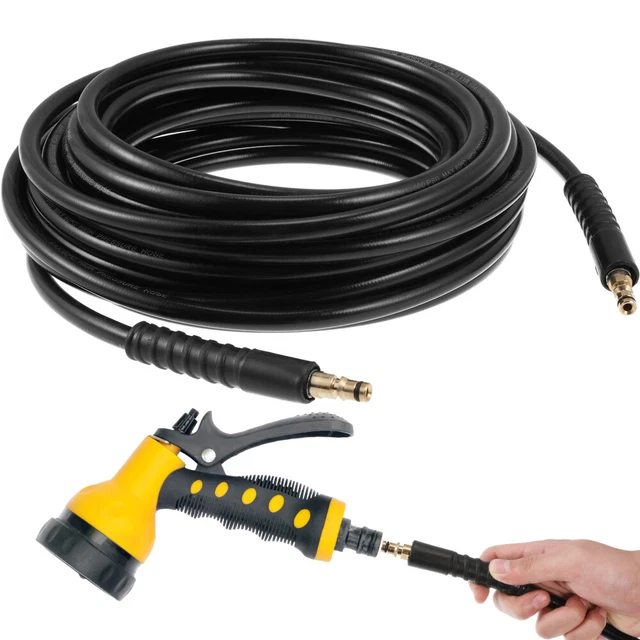 Tuyau En Caoutchouc De Nettoyage L'eau D'extension Remplacement Auto Allonger