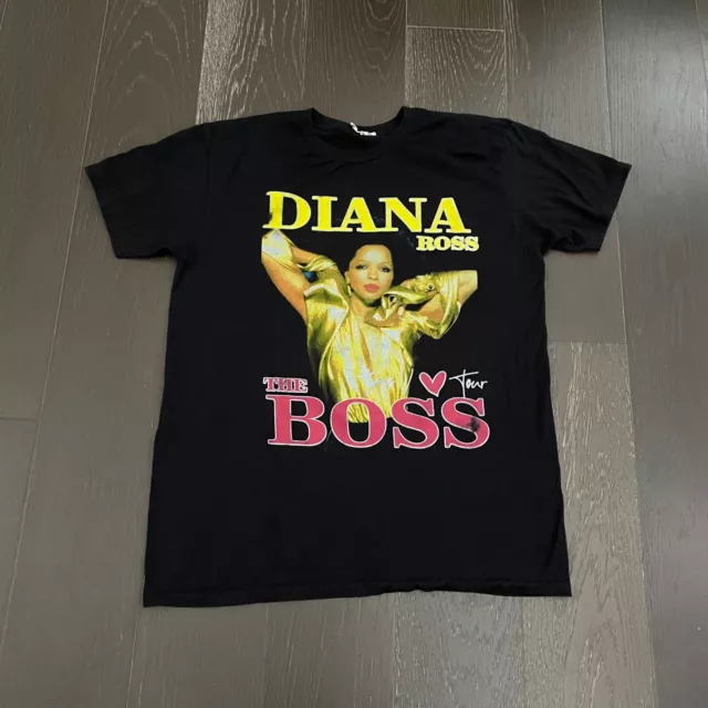 Diana Ross Adult Size Large The Boss Tour Concert Graphic T-Shirt