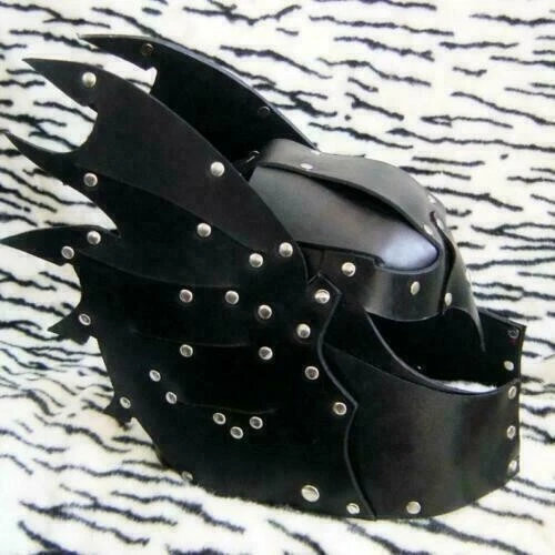 Cuir Véritable Casque Romain Armure Fantaisie Knight Médiévale Armor Viking