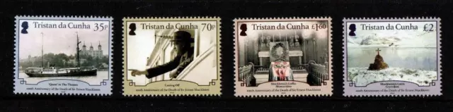 Tristan Da Cunha 2022 Sg1345-1348 Centenary Death Of Shackleton Set Mnh