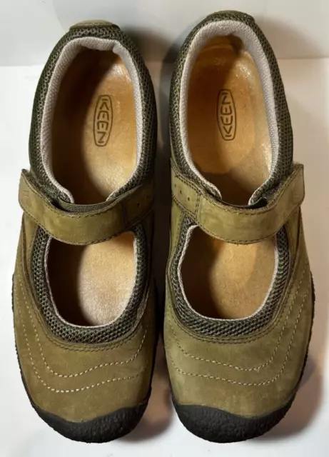 KEEN CHAUSSURES FEMMES US 7 Eu 37.5 UK 4.5 Olive Cuir Daim