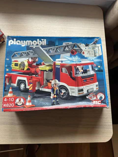 PLAYMOBIL 4820 Camion de Pompiers Grande Échelle