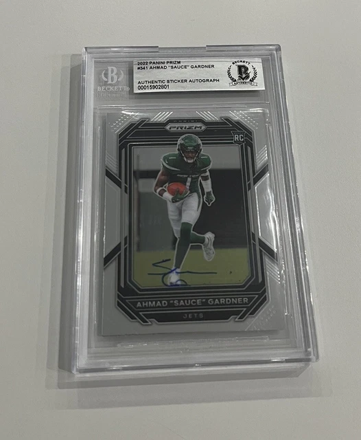 2022 PANINI PRIZM Ahmad Sauce Gardner Auto Rc Rookie Card Bgs Auto Jets
