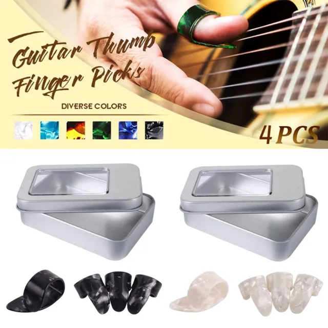 Universal Gitarrenpicks Finger 4 Stk/Set Fingerpicks Für Banjo-Ukulele