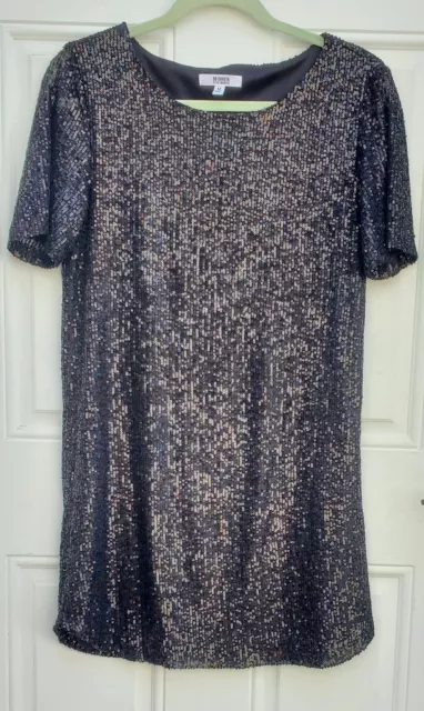 BB Dakota Steve Madden Sequin Black Dress Medium