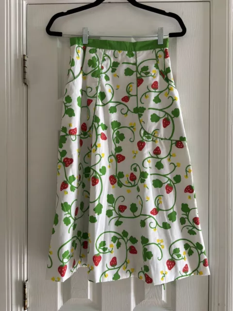 Vintage Skirt, 1960’s, Strawberry Print