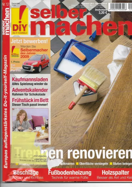 DIY! Zeitschrift SELBER MACHEN 12/2008 Bauanleitung KAUFMANNSLADEN