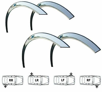 SEAT LEON wheel arch trims 4pcs CHROME front rear wing styling kit 1999-2006