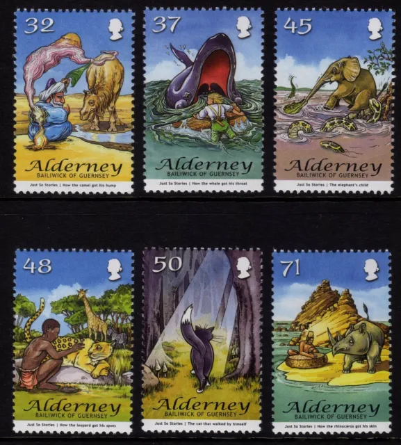 Guernsey Alderney 2007 Just So Stories Kipling SG A322-A327 MNH