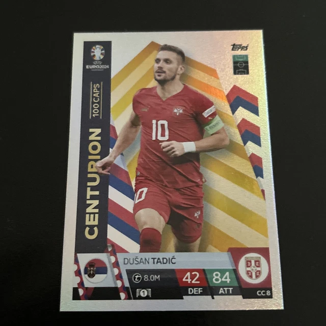 Carte Match Attax Dusan Tadic – Relique AJAX – Édition Rare (non Gradée)