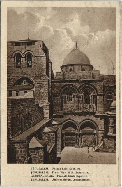 CPA JERUSALEM – IIIème Station – Ière Chute Du Christ – Ancienne Carte Postale