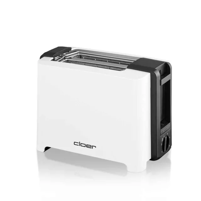 Toaster Cloer-3531 weiß für 2 XXL Toastscheiben American Toasts NEU